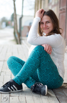 Preview: Bio-Jacquard Baumwolle Rainbow smaragd (GOTS) - Stoffonkel | Meterware